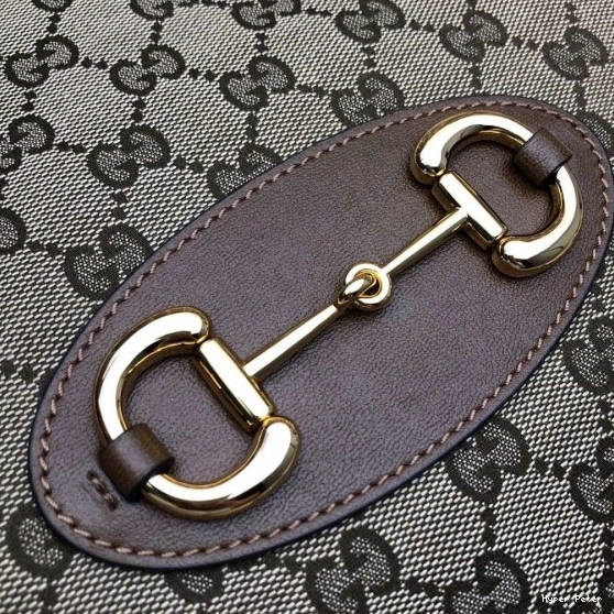 Hyper Peter 1955 GUCCI large Horsebit bag tote 0818